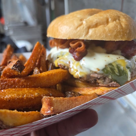 3. Jalapeño Bacon Cheeseburger w/ Fries