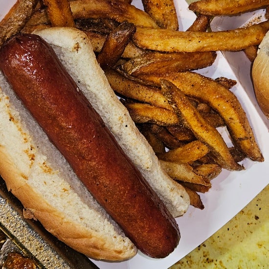 D12. Plain Dog w/ Fries